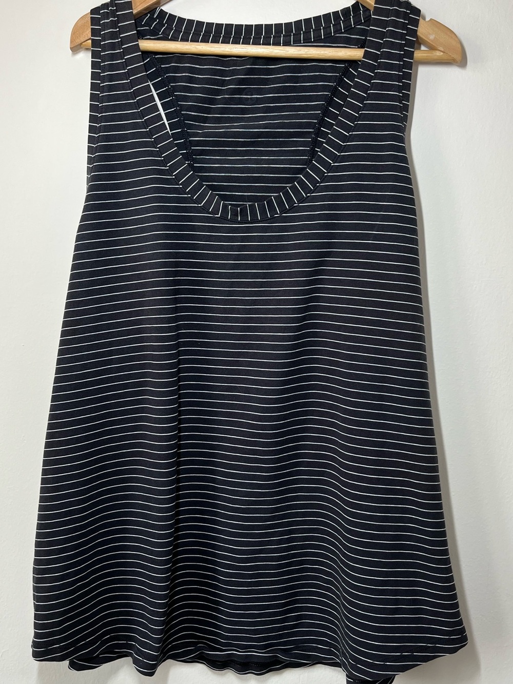 Lululemon Black & White Striped  Love Tank